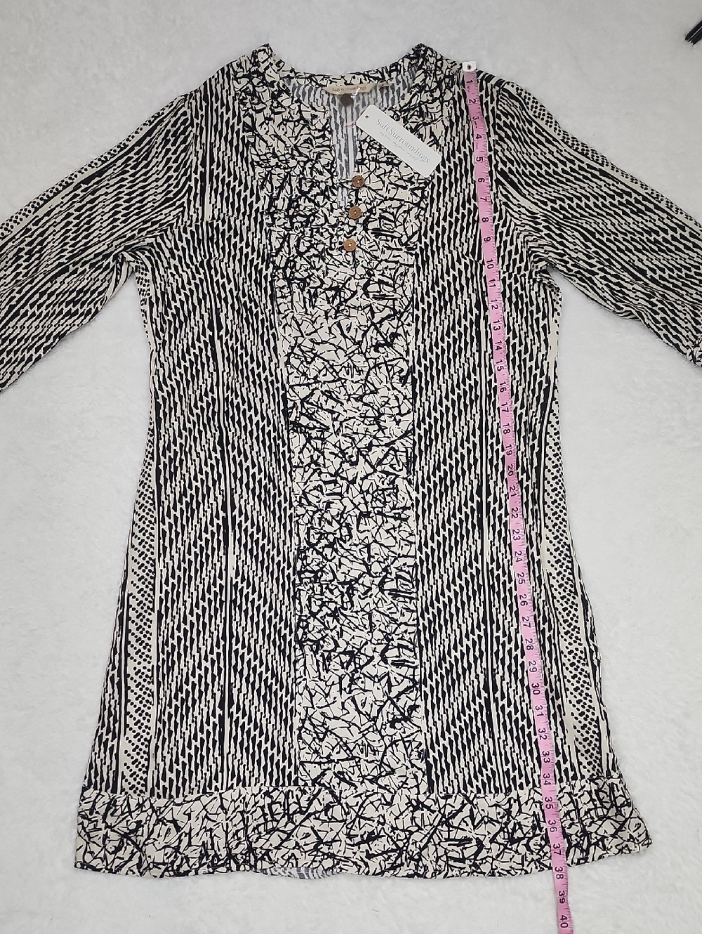Soft Surroundings Raven Boho Beachy Dress New With Tags - Picture 8 of 11